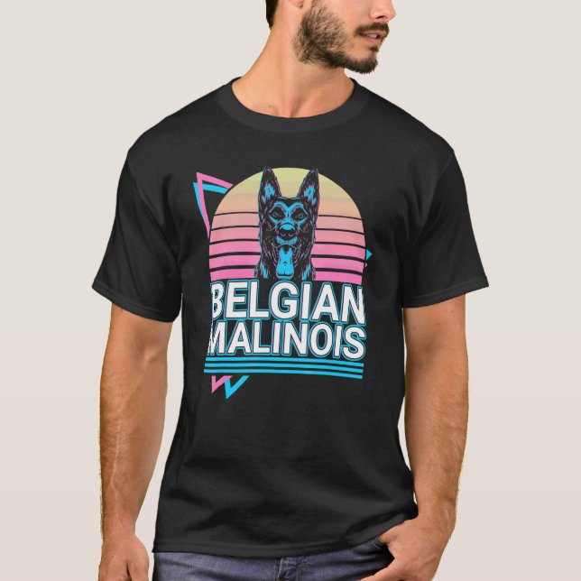 Camiseta Malinois Belga Retro (Anverso)