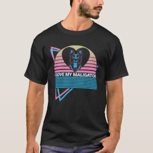 Camiseta Malinois Belga Retro Amo a Mi Maligator