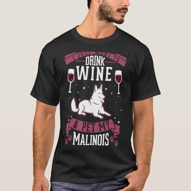 Camiseta Malinois Belga Y Malin, Perro Pastor Holandés De V (Anverso)