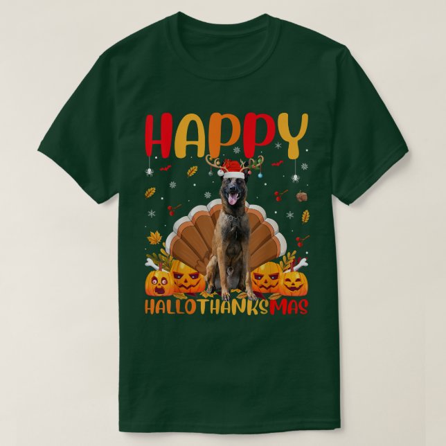 Camiseta Malinois Dog Lover Funny Feliz Malinois Hola Graci (Diseño del anverso)