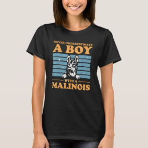 Camiseta Malinois Gráfico Chicos Hombres Niños Pastor Belga