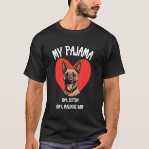 Camiseta Malinois Look de Pijama u2013 Divertida Vida de Pe