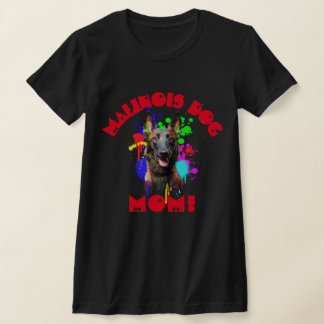 Camiseta Malinois Mom Dog Amante A La Mejor Madre De Perro