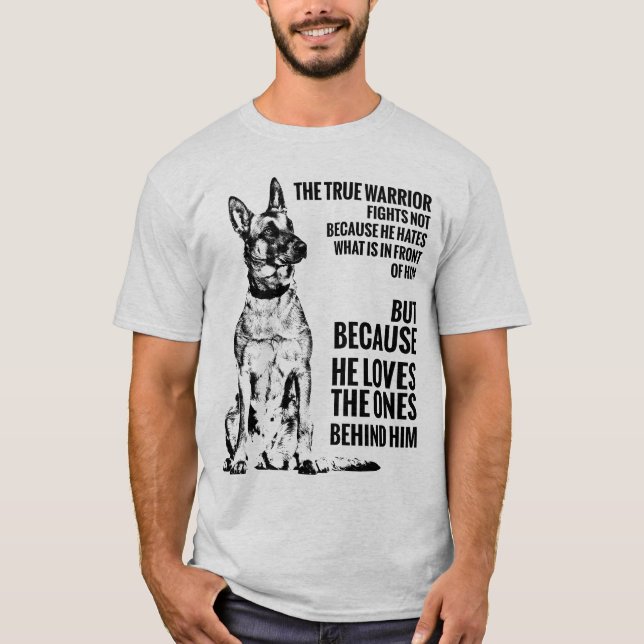Camiseta Malinois - pastor belga - Mechelaar (Anverso)