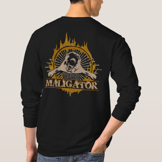 Camiseta Malinois - pastor belga - Mechelaar - Maligator (Reverso)