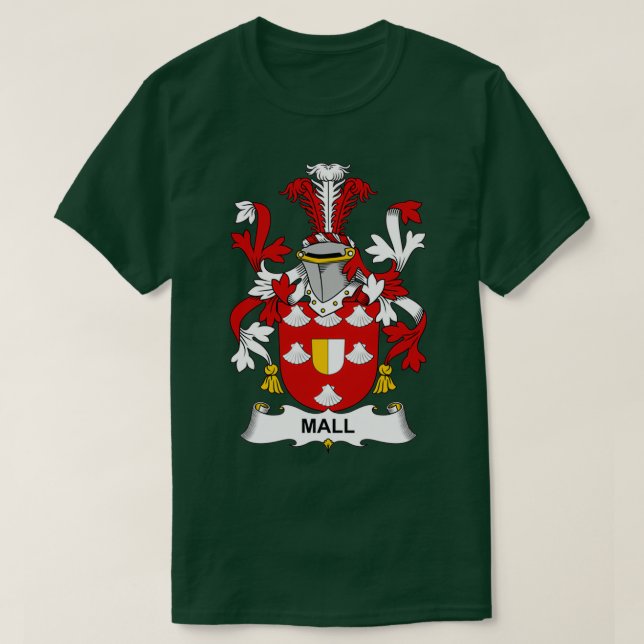 Camiseta Mall Coat of Arms Family Crest  (Diseño del anverso)