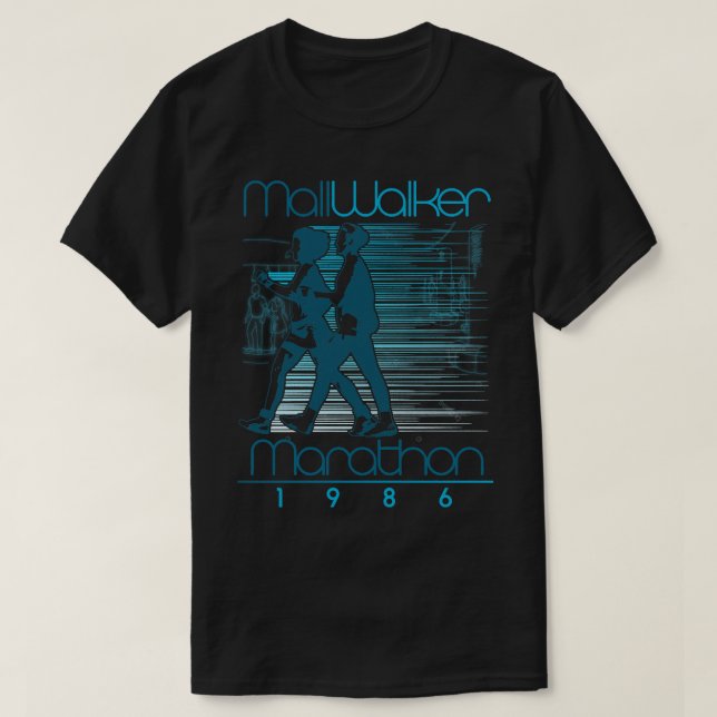 Camiseta Mall Walker Marathon Retro Walking Race 1986 (Diseño del anverso)