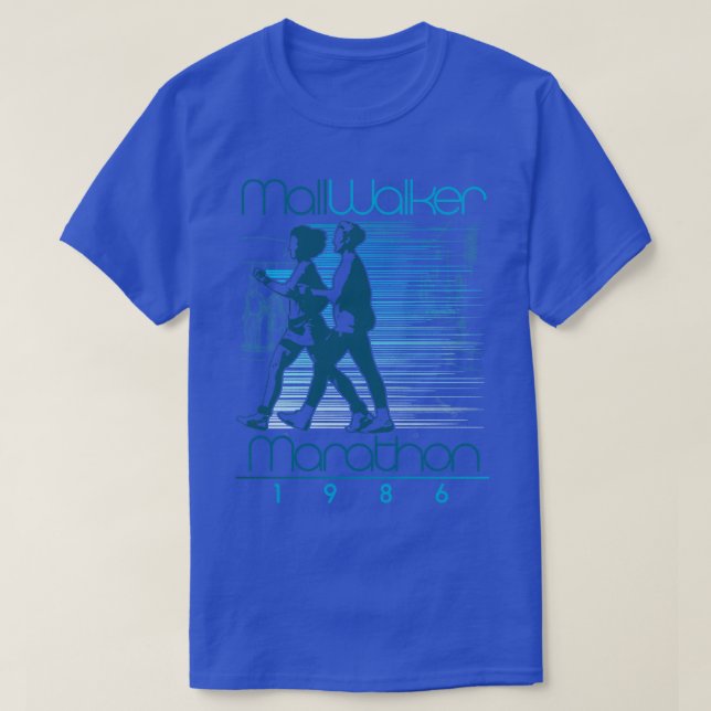 Camiseta Mall Walker Marathon Retro Walking Race 1986 (Diseño del anverso)