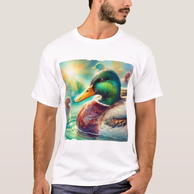 Camiseta Mallard Duck in Radiant Waters 230824AREF113 - Wat (Anverso)