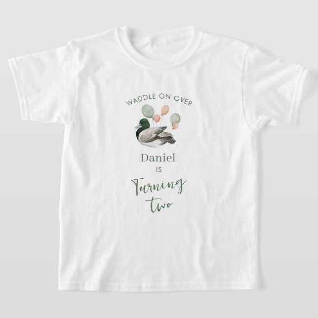 Camiseta Mallard Lucky Duck Any Age Birthday  (Distribución)