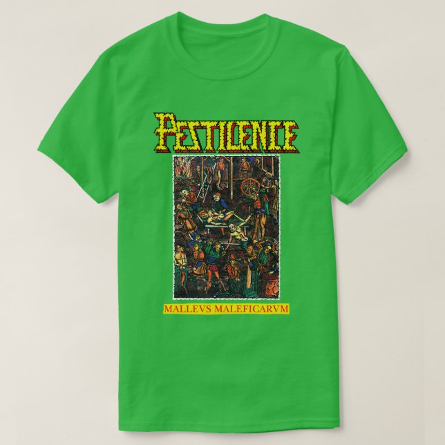 Camiseta Mallevs Maleficarvm y Pestilence Old School Thrash (Diseño del anverso)