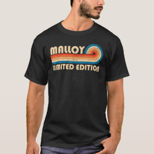 Camiseta MALLOY Apellido Retro Vintage 80 s 90s Cumpleaños 