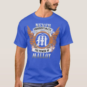 Camiseta Malloy Name Shirt nunca subestima el poder de