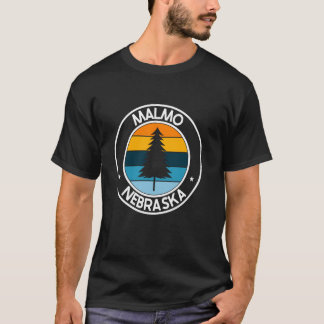 Camiseta Malmo Nebraska NE U.A.U. Orgullo Retro Sunset