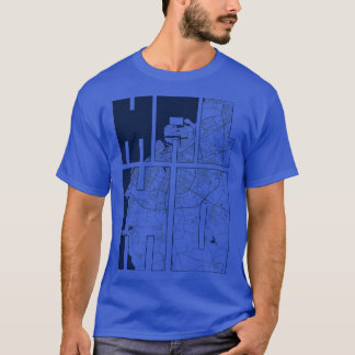 Camiseta Malmo Scania Suecia Mapa Ciudad Típografía Costa