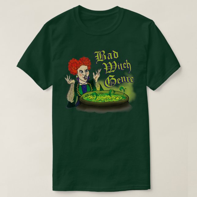 Camiseta Malo género de bruja (Diseño del anverso)