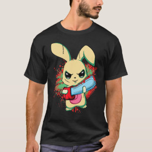 Camiseta Malo Miedo Vio Conejo Malvado, Feliz Domingo De Pa