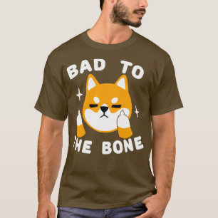 Camiseta Malo para el hueso Shiba Inu Perro gracioso animal