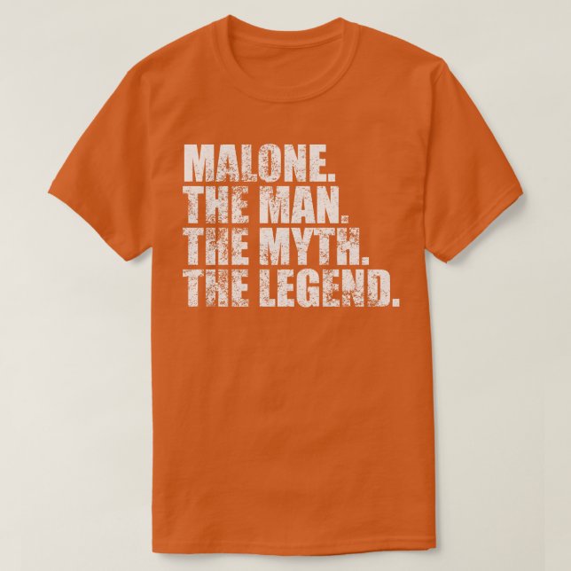 Camiseta MaloneMalone apellido Malone apellido Malone S (Diseño del anverso)