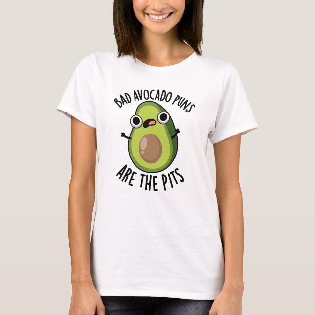 Camiseta Malos agujeros de aguacate son el divertido bollo  (Anverso)