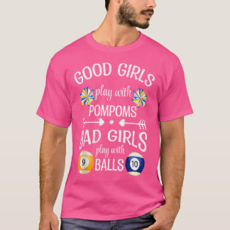 Camiseta Malos Chicas Juegan Con Balls Billiards Pool Billi