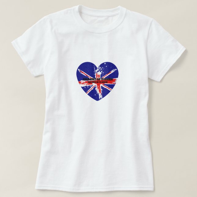CAMISETA MALOS CHICAS VAN A LONDRES (Diseño del anverso)