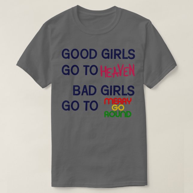 Camiseta Malos Chicas Van A Merry Go Round (Diseño del anverso)