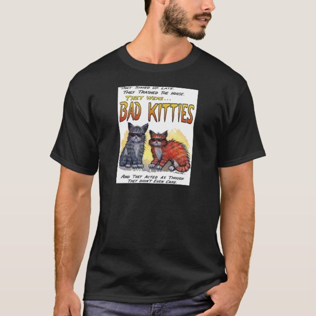 Camiseta Malos gatitos (Anverso)