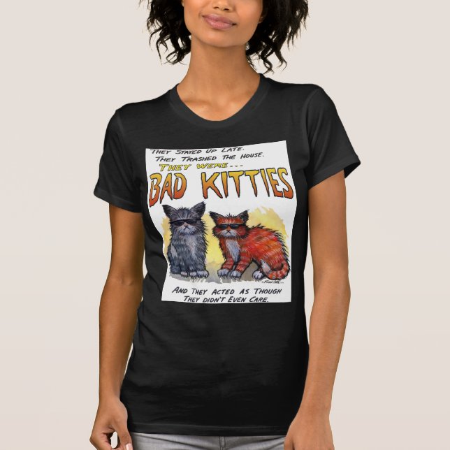 Camiseta Malos gatitos (Anverso)