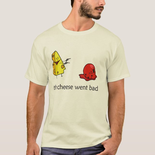 Camiseta Malos hombres del queso (Anverso)