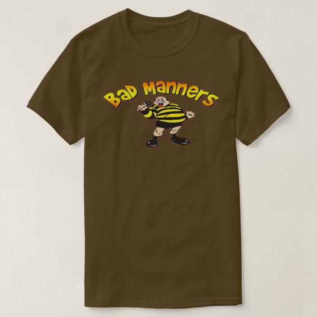 Camiseta malos modales (2)  (Diseño del anverso)