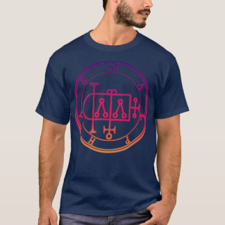 Camiseta Malphas Sigil construye casas Naranja morado