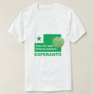 Camiseta Malsanon de los forturnas del tagon del ĉiun de