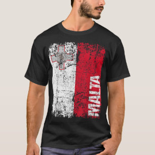 Camiseta MALTA Bandera Vintage MALTA