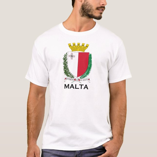 Camiseta MALTA - emblema/escudo de armas/símbolo/bandera (Anverso)