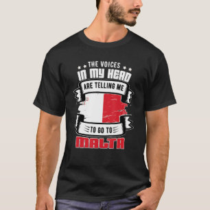 Camiseta Malta En Mi Cabeza