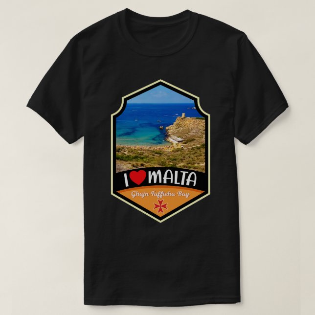 Camiseta Malta Ghajn Tuffieha Bay 1 (Diseño del anverso)