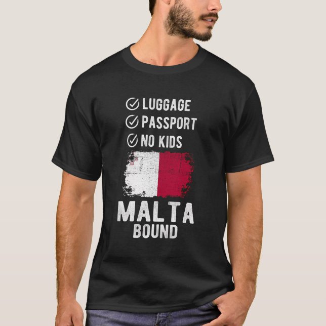 Camiseta Malta Souvenir Travel Vacation Malta (Anverso)