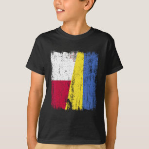 Camiseta Malta Ucrania Media Bandera Herencia Maltesa Ucran