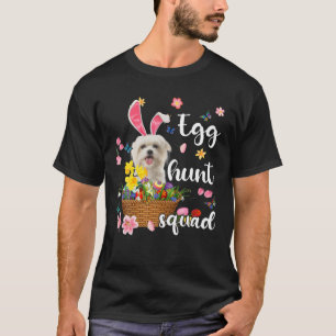 Camiseta Maltés Feliz Día de Pascua Semana Santa Colorida H