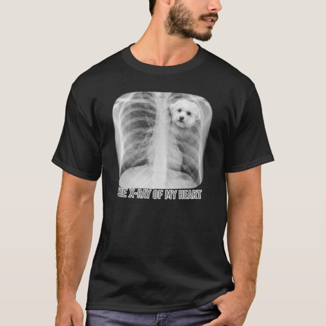 Camiseta Maltés: La radiografía de mis amantes del perro de (Anverso)