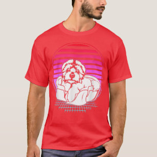 Camiseta Maltés propietario de perros estilo retro vintage