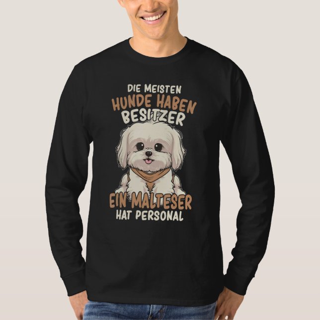 Camiseta Maltese dog owner saying dog (Anverso)