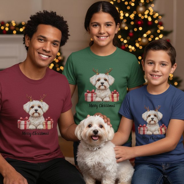 Camiseta Maltese Reindeer (Subido por el creador)