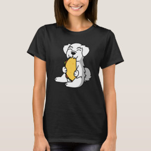 Camiseta Malteses Comiendo Un Taco Perro