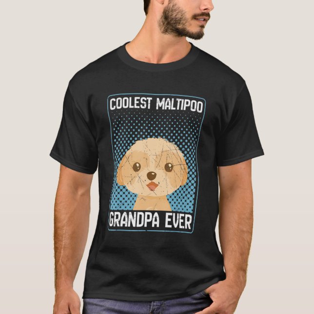 Camiseta Maltipoo Abuelo Dueño de Perro Maltipoo (Anverso)