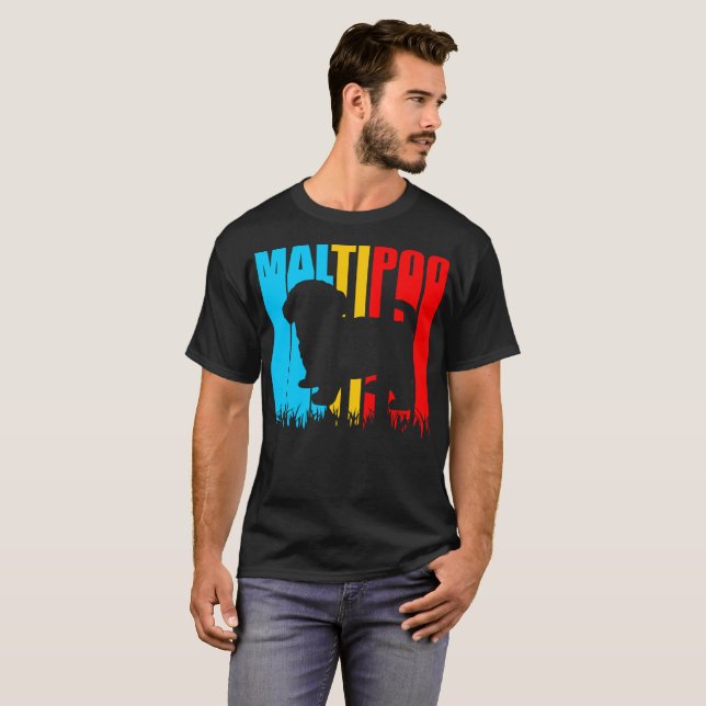 Camiseta Maltipoo acaricia el regalo de los amantes (Anverso completo)