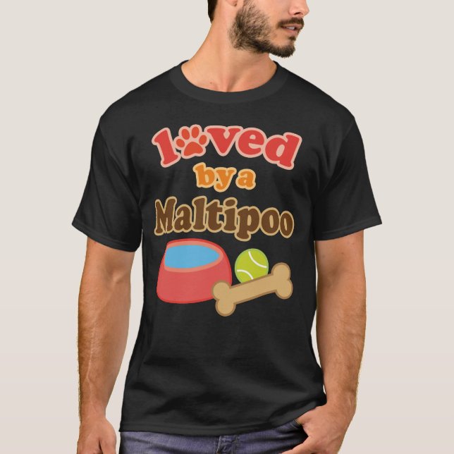 Camiseta maltipoo amado cerca (Anverso)
