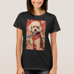 Camiseta Maltipoo Perro Estético Ukiyo japonés 5