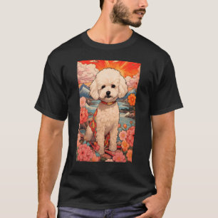 Camiseta Maltipoo Perro Estético Ukiyo japonés e 2